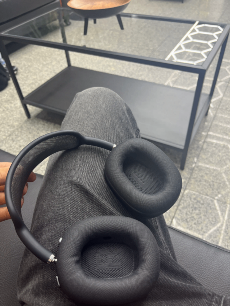 Black Hidden Maxes headphones showing both ear pads